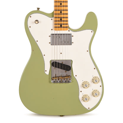 Fender Custom Shop Limited Edition Telecaster Custom Faded Aged Sweet Pea Green Journeyman Relic w/CuNiFe Humbucker Electric Guitars / Solid Body