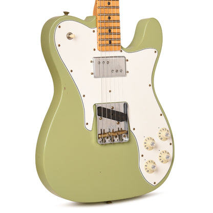 Fender Custom Shop Limited Edition Telecaster Custom Faded Aged Sweet Pea Green Journeyman Relic w/CuNiFe Humbucker Electric Guitars / Solid Body