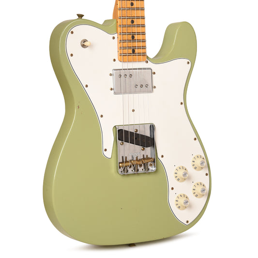 Fender Custom Shop Limited Edition Telecaster Custom Faded Aged Sweet Pea Green Journeyman Relic w/CuNiFe Humbucker Electric Guitars / Solid Body