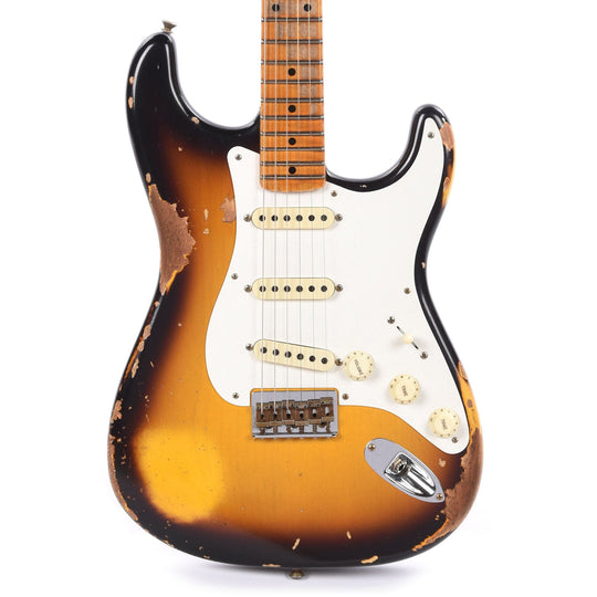 Fender Custom Shop Limited Edition Troposphere Strat Hard-Tail Heavy Relic Super Faded Aged 2-Color Sunburst Electric Guitars / Solid Body