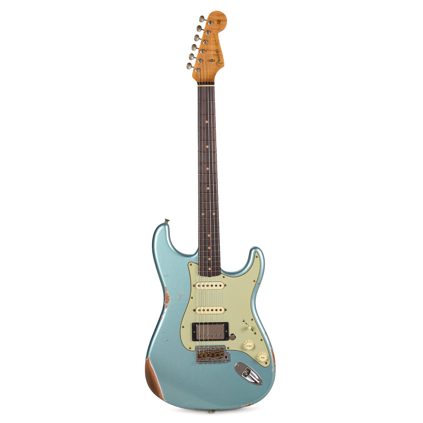 Fender Custom Shop LTD '59 Stratocaster HSS Relic Daphne Blue Metallic Electric Guitars / Solid Body