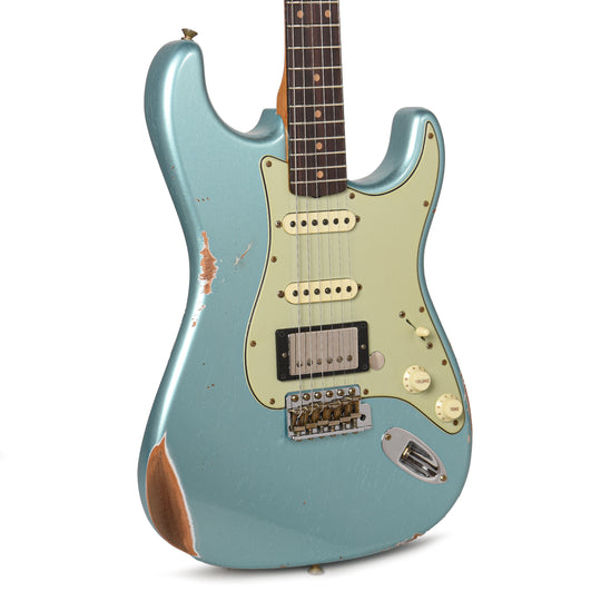 Fender Custom Shop LTD '59 Stratocaster HSS Relic Daphne Blue Metallic Electric Guitars / Solid Body