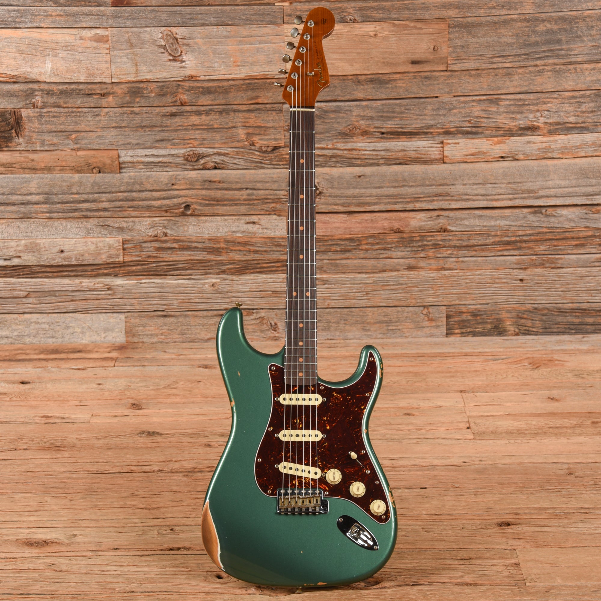 Fender Custom Shop LTD '63 Stratocaster Relic Aged Sherwood Metallic 2023 Electric Guitars / Solid Body
