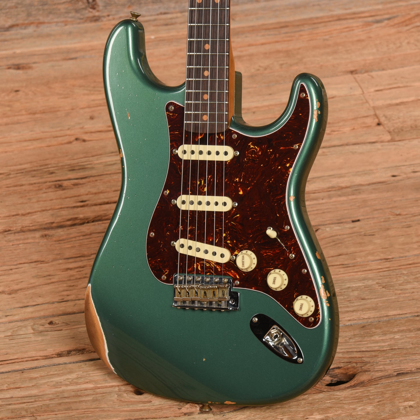 Fender Custom Shop LTD '63 Stratocaster Relic Aged Sherwood Metallic 2023 Electric Guitars / Solid Body