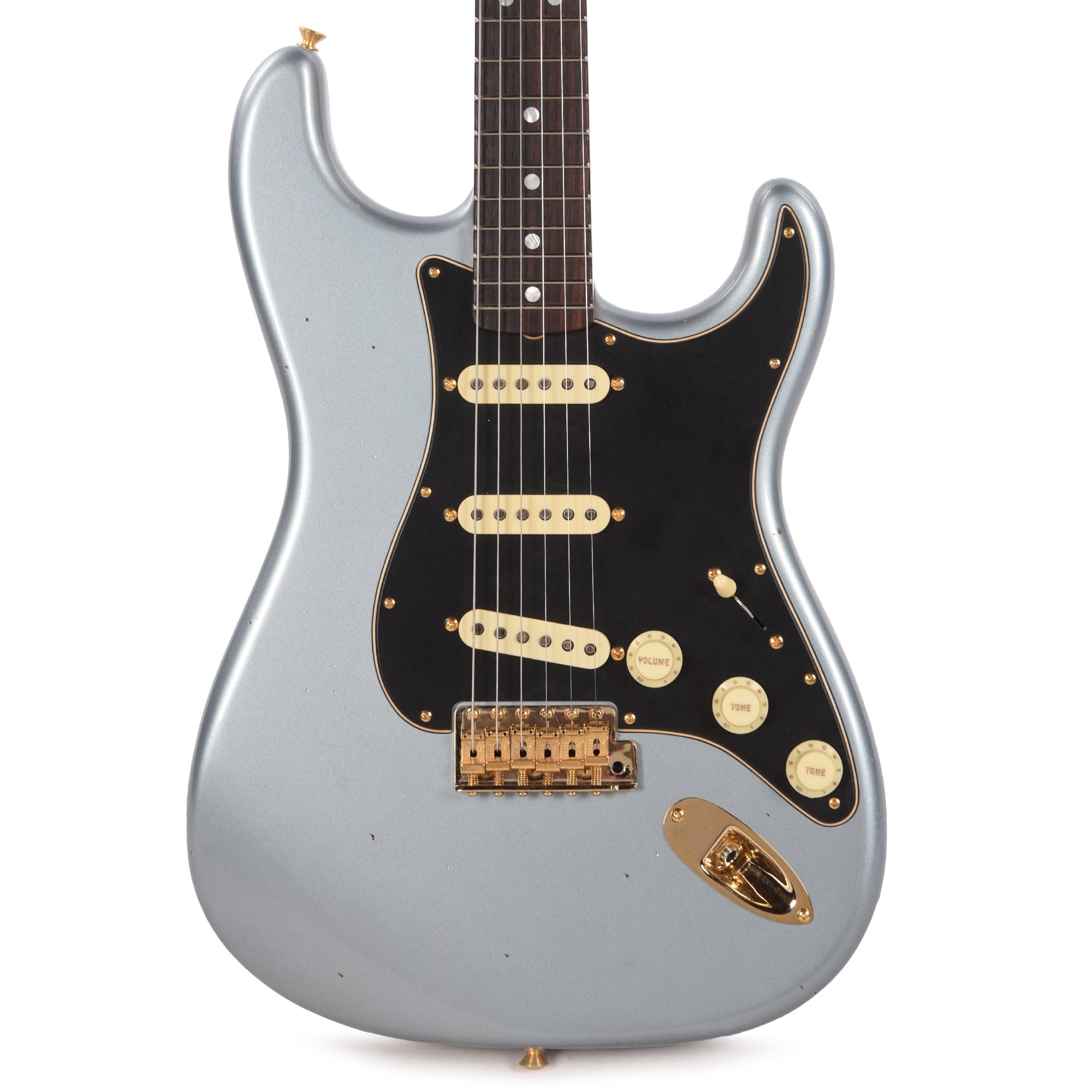 Fender Custom Shop LTD '65 Dual-Mag Stratocaster Journeyman Relic w/Closet Classic Aged Blue Ice Metallic Electric Guitars / Solid Body