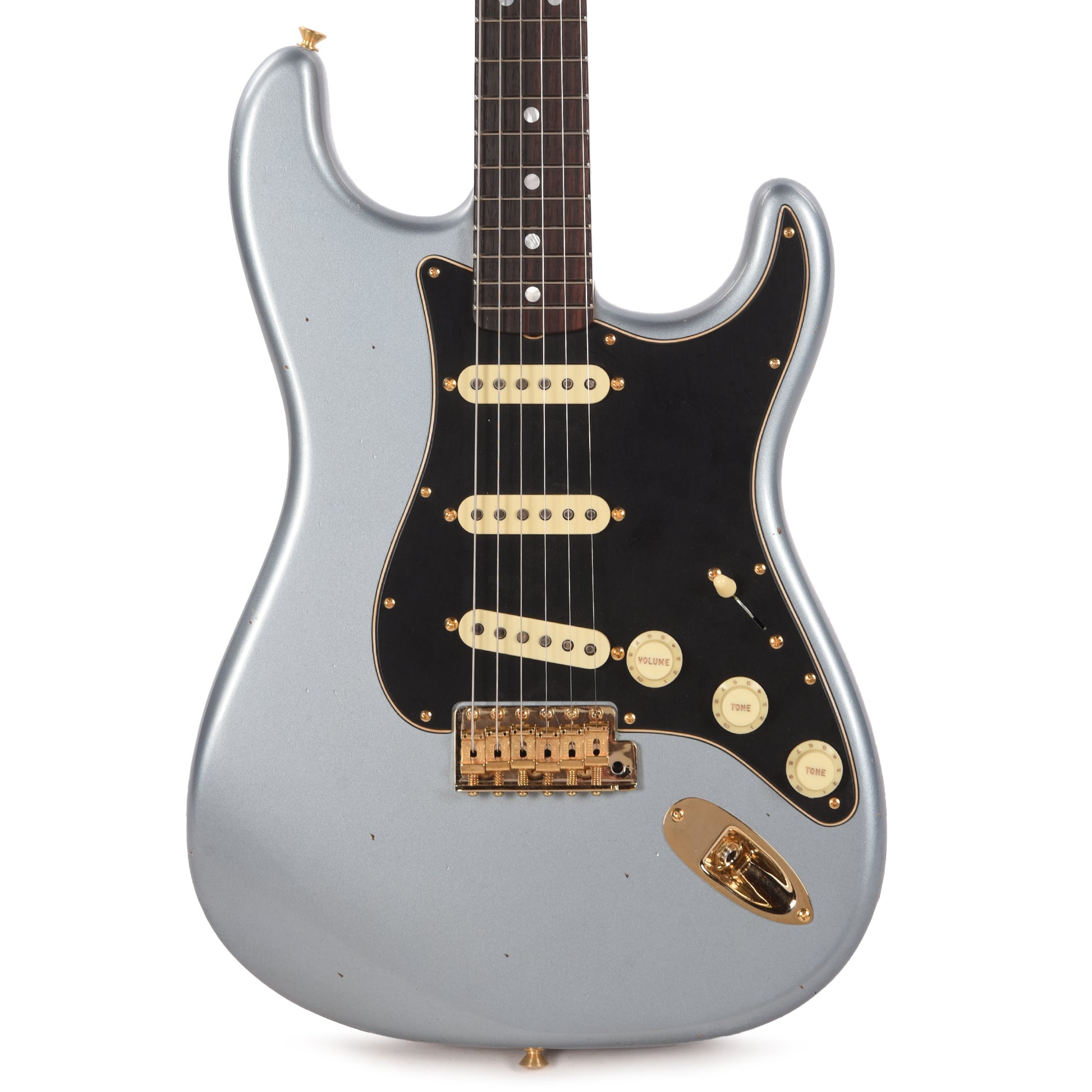 Fender Custom Shop LTD '65 Dual-Mag Stratocaster Journeyman Relic w/Closet Classic Aged Blue Ice Metallic Electric Guitars / Solid Body