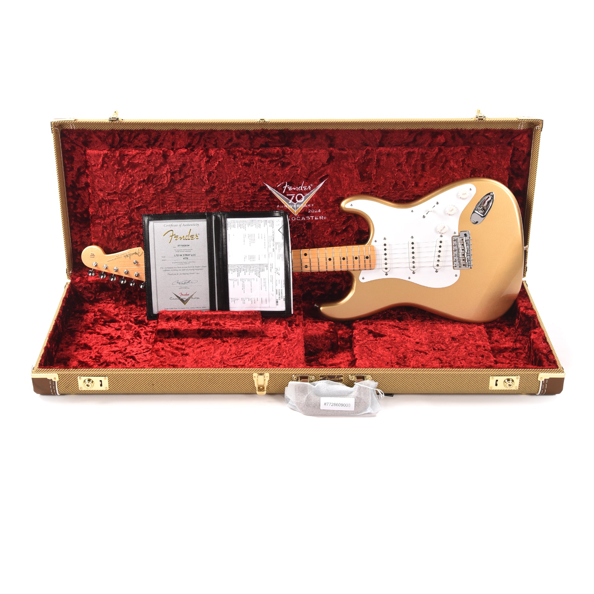 Fender Custom Shop LTD 70th Anniversary 1954 Stratocaster Deluxe Closet Classic Aztec Gold Electric Guitars / Solid Body