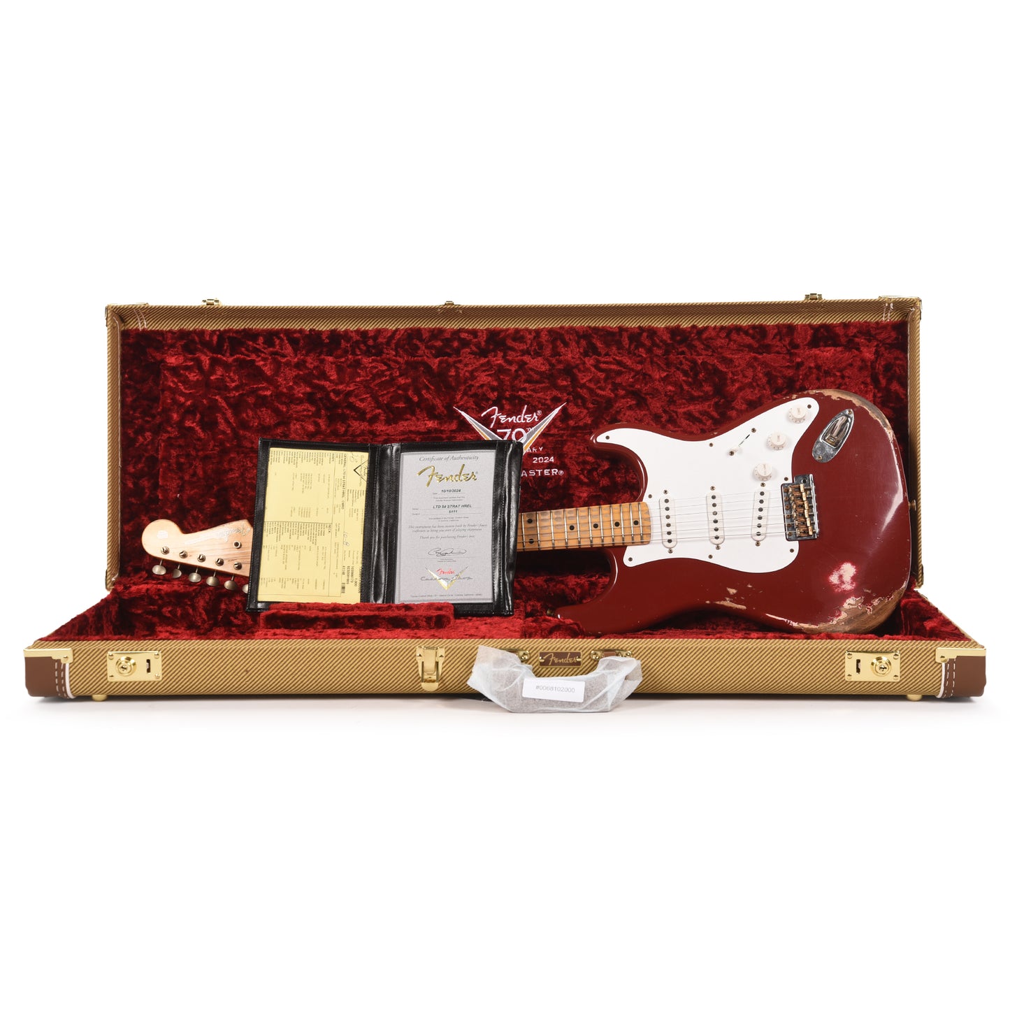 Fender Custom Shop LTD 70th Anniversary 1954 Stratocaster Heavy Relic Cimarron Red Electric Guitars / Solid Body