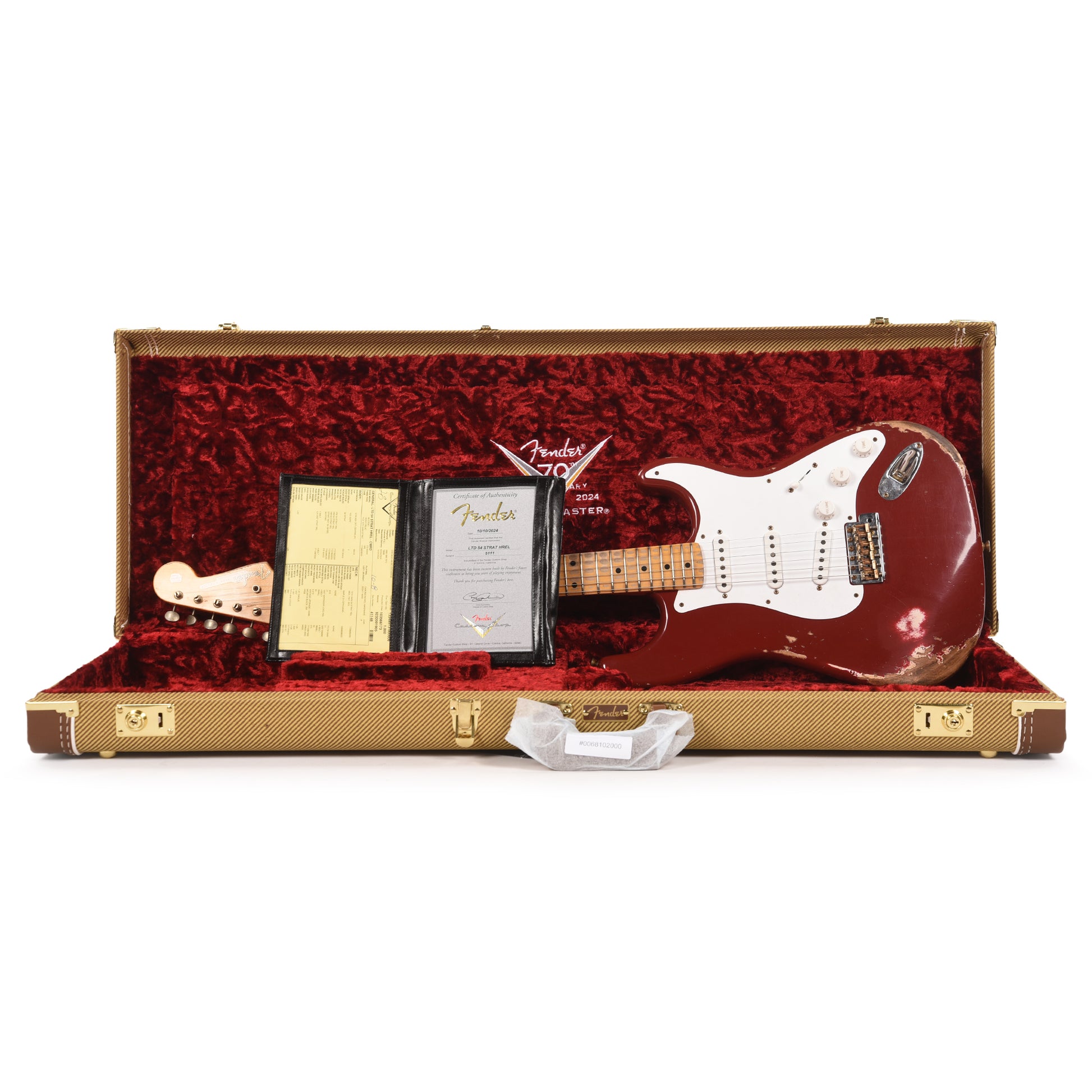 Fender Custom Shop LTD 70th Anniversary 1954 Stratocaster Heavy Relic Cimarron Red Electric Guitars / Solid Body
