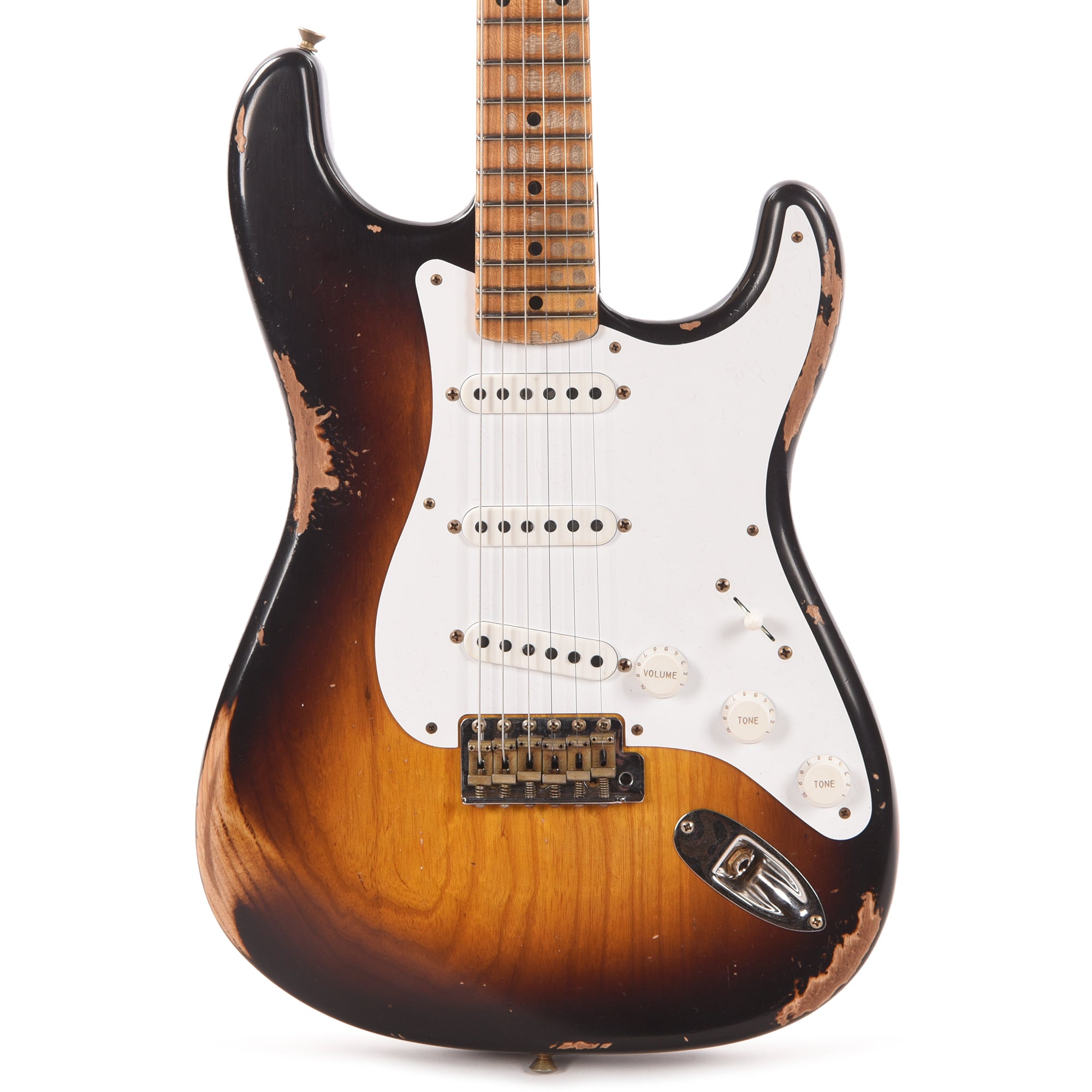 Fender Custom Shop LTD 70th Anniversary 1954 Stratocaster Heavy Relic Wide Fade 2-Color Sunburst Electric Guitars / Solid Body