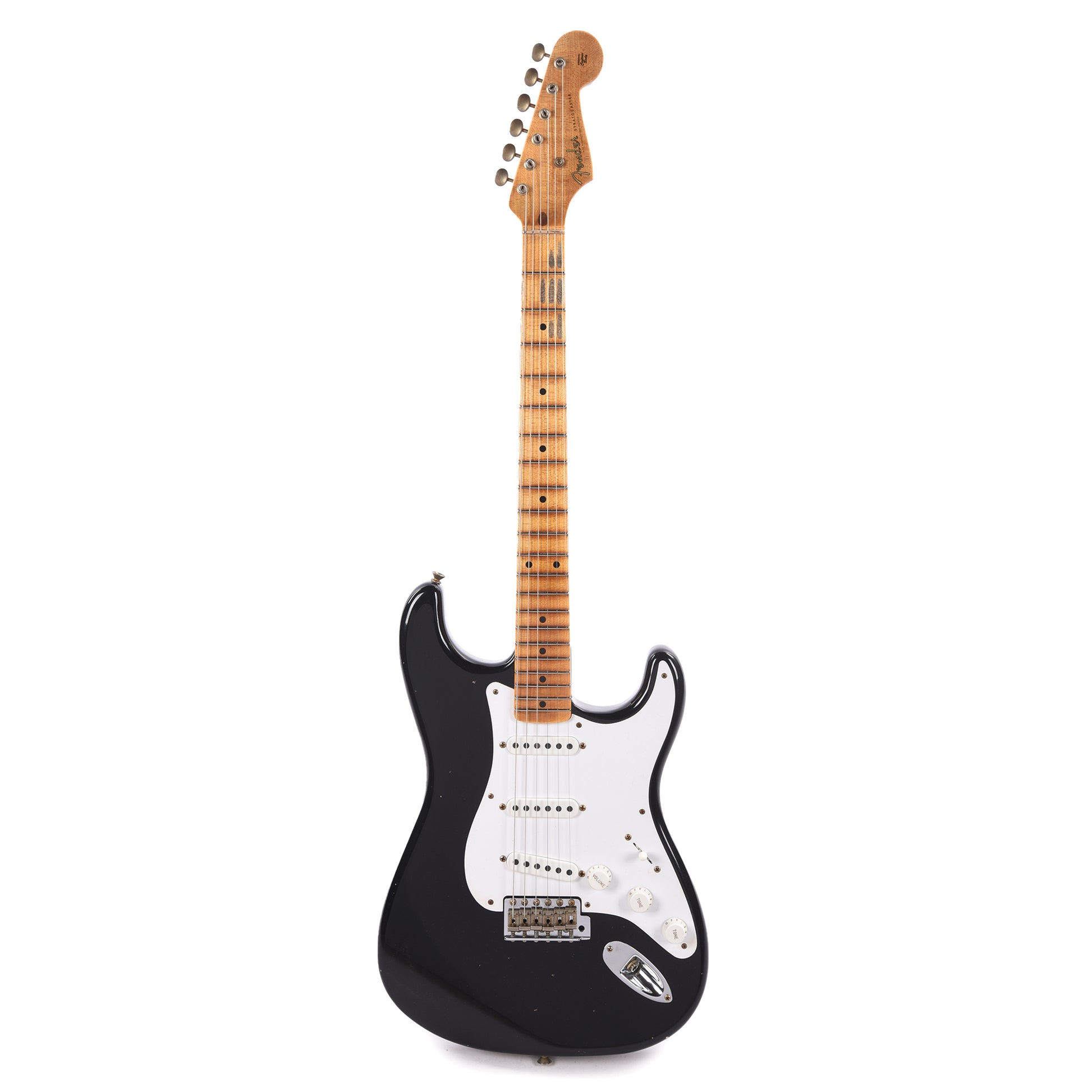 Fender Custom Shop LTD 70th Anniversary 1954 Stratocaster Journeyman Relic Black Electric Guitars / Solid Body