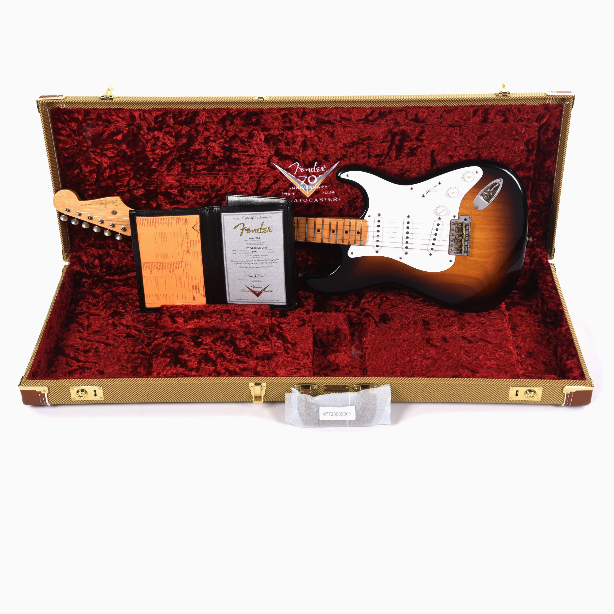 Fender Custom Shop LTD 70th Anniversary 1954 Stratocaster Journeyman Relic Wide Fade 2-Color Sunburst Electric Guitars / Solid Body