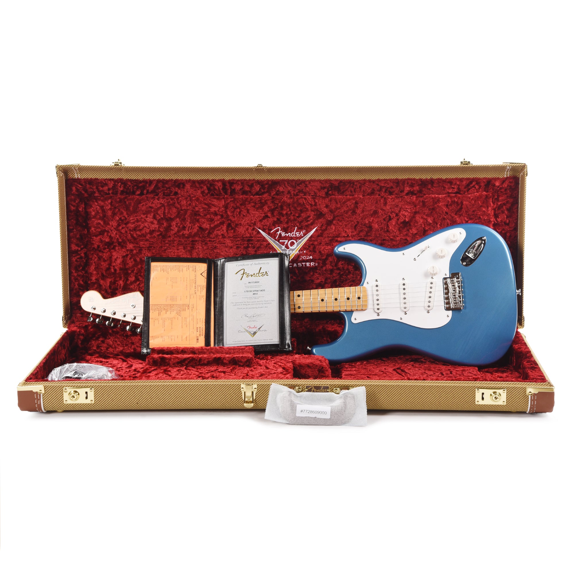 Fender Custom Shop LTD 70th Anniversary 1954 Stratocaster NOS Aged Lake Placid Blue Electric Guitars / Solid Body