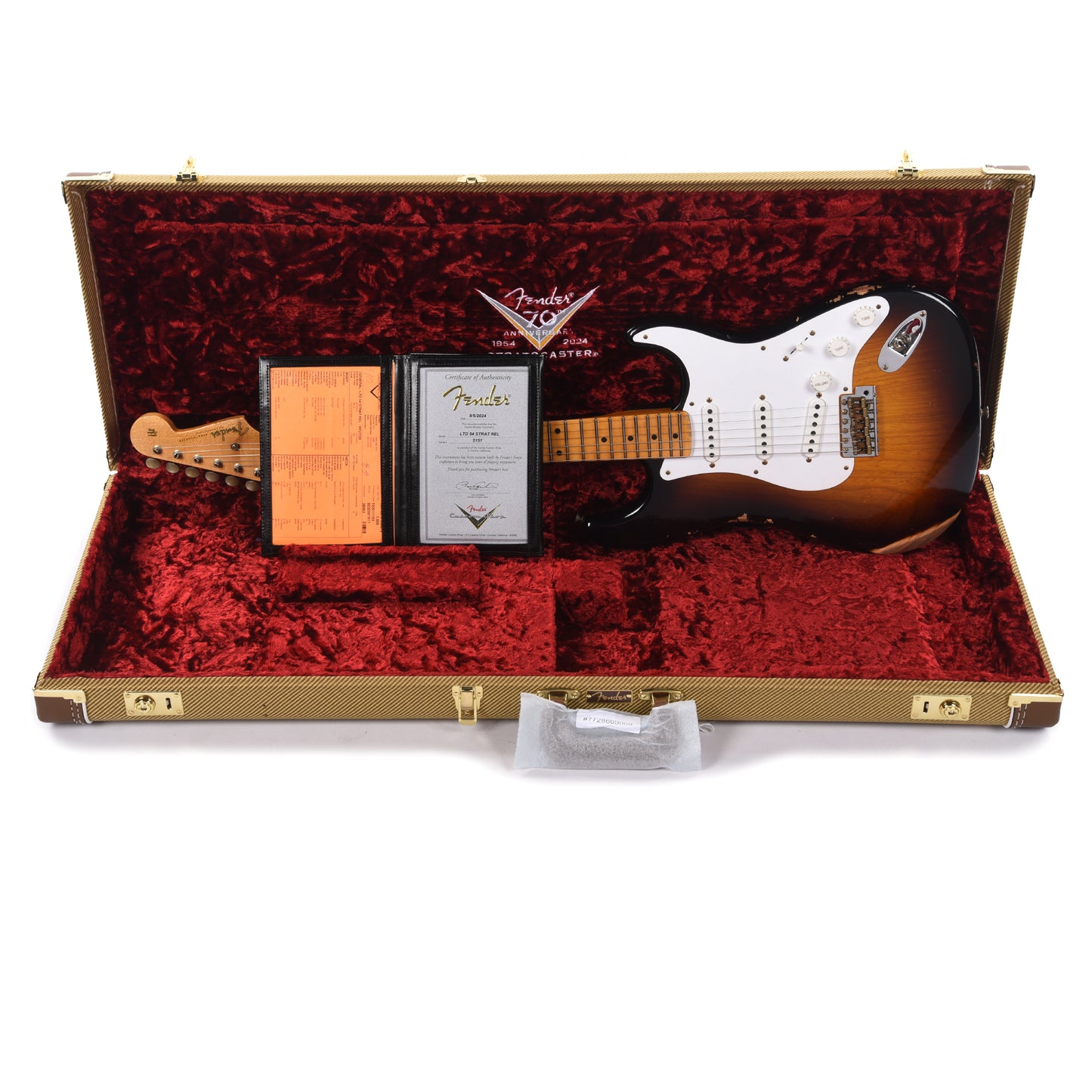 Fender Custom Shop LTD 70th Anniversary 1954 Stratocaster Relic Wide Fade 2-Color Sunburst Electric Guitars / Solid Body