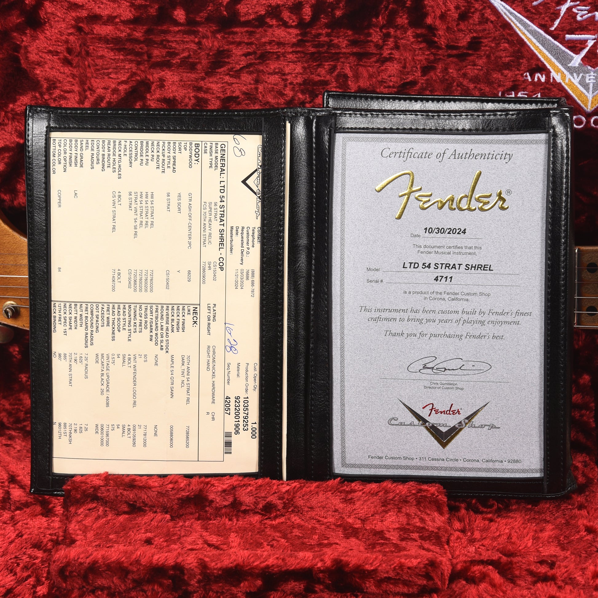 Fender Custom Shop LTD 70th Anniversary 1954 Stratocaster Super Heavy Relic Copper Electric Guitars / Solid Body