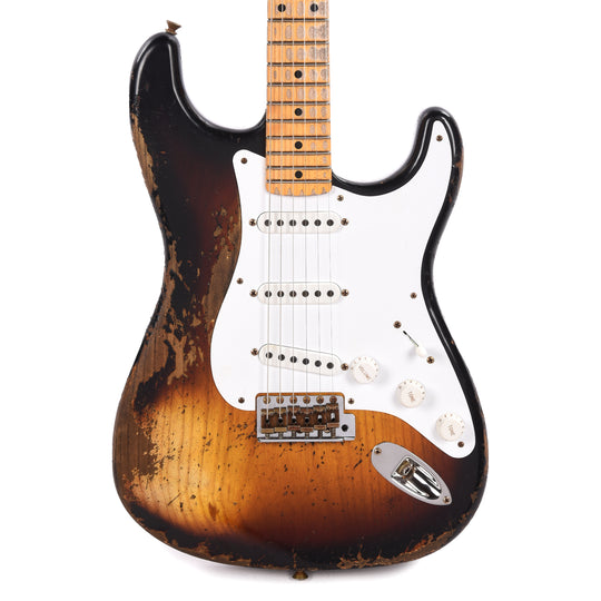Fender Custom Shop LTD 70th Anniversary 1954 Stratocaster Super Heavy Relic Wide Fade 2-Color Sunburst Electric Guitars / Solid Body