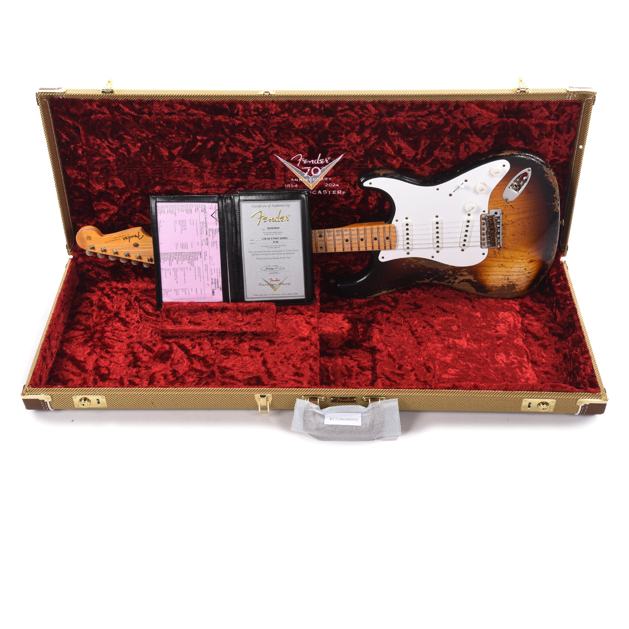 Fender Custom Shop LTD 70th Anniversary 1954 Stratocaster Super Heavy Relic Wide Fade 2-Color Sunburst Electric Guitars / Solid Body