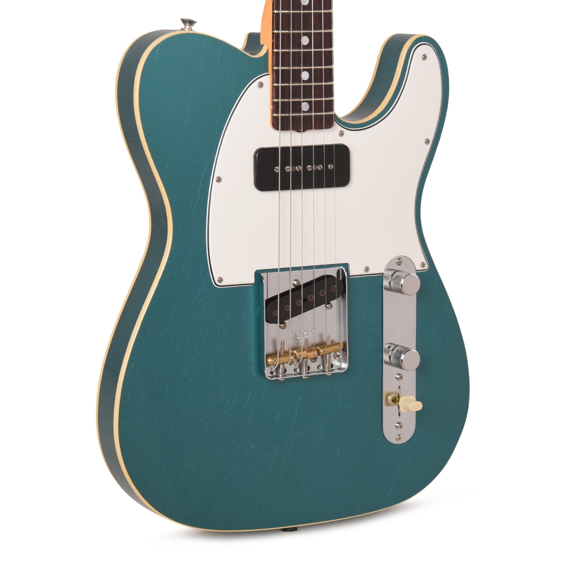 Fender Custom Shop LTD Custom Double Esquire Deluxe Closet Classic Aged Ocean Turquoise Electric Guitars / Solid Body