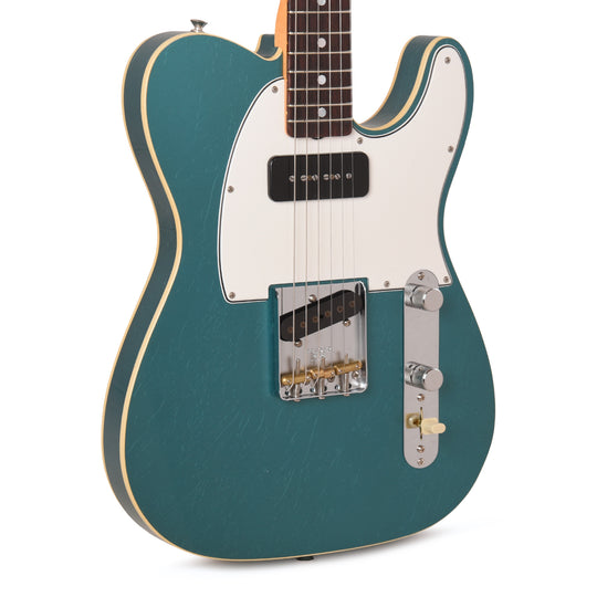 Fender Custom Shop LTD Custom Double Esquire Deluxe Closet Classic Aged Ocean Turquoise Electric Guitars / Solid Body