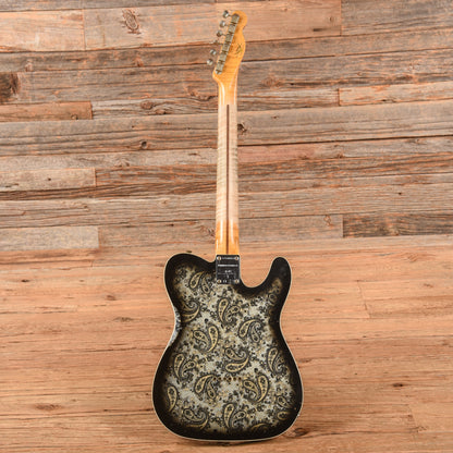 Fender Custom Shop LTD Dual P90 Black Paisley Telecaster Black Paisley 2023 LEFTY Electric Guitars / Solid Body