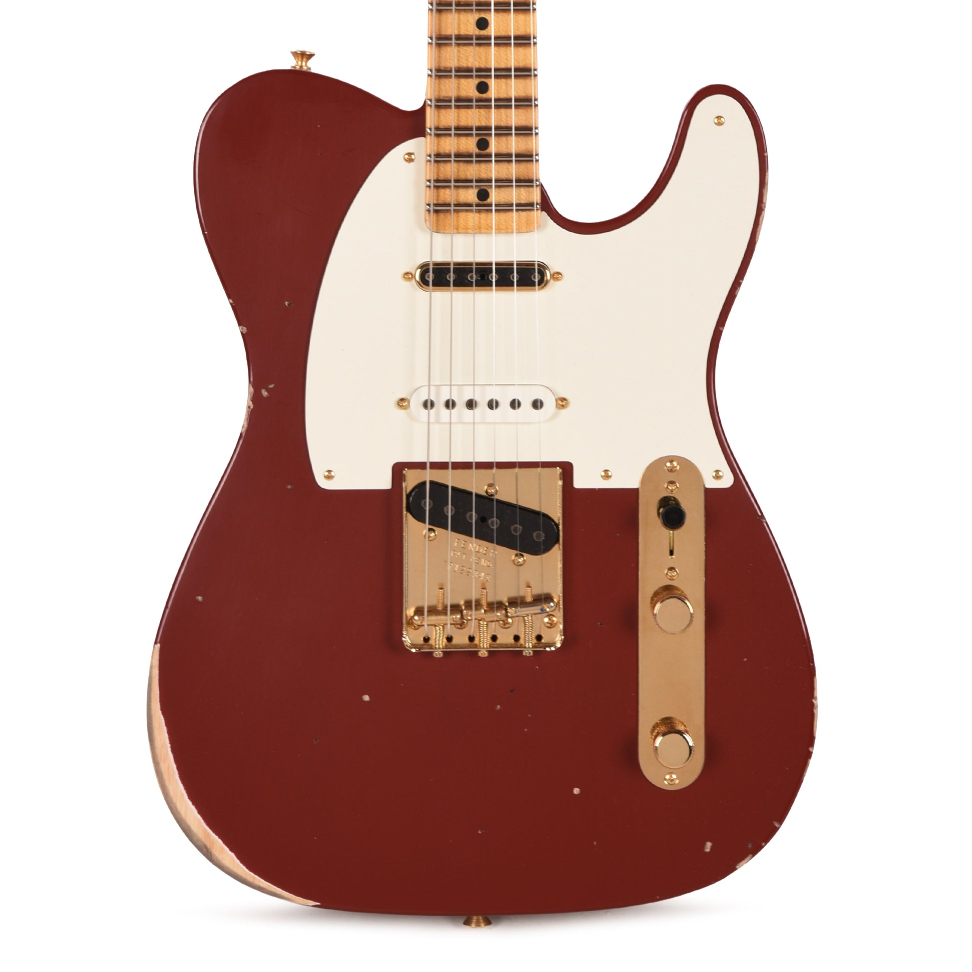 Fender Custom Shop LTD Hotshot Telecaster Relic Aged Cimmaron Red Electric Guitars / Solid Body
