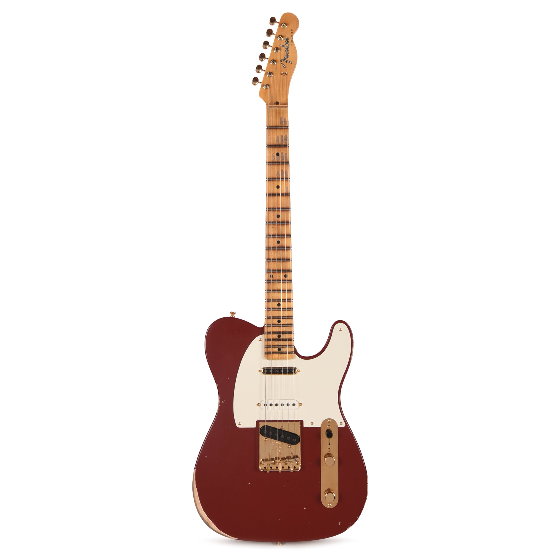Fender Custom Shop LTD Hotshot Telecaster Relic Aged Cimmaron Red Electric Guitars / Solid Body