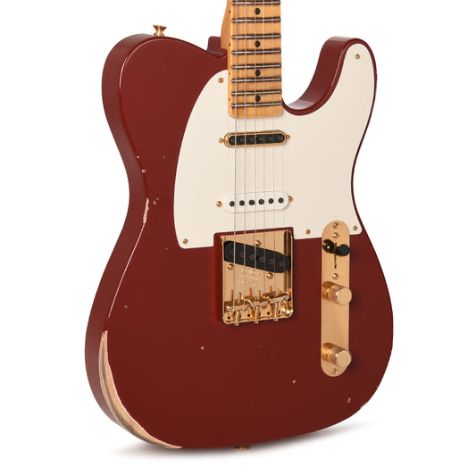 Fender Custom Shop LTD Hotshot Telecaster Relic Aged Cimmaron Red Electric Guitars / Solid Body