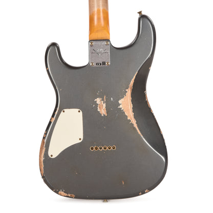 Fender Custom Shop LTD Stratocaster SH Heavy Relic Aged Charcoal Frost Metallic Electric Guitars / Solid Body