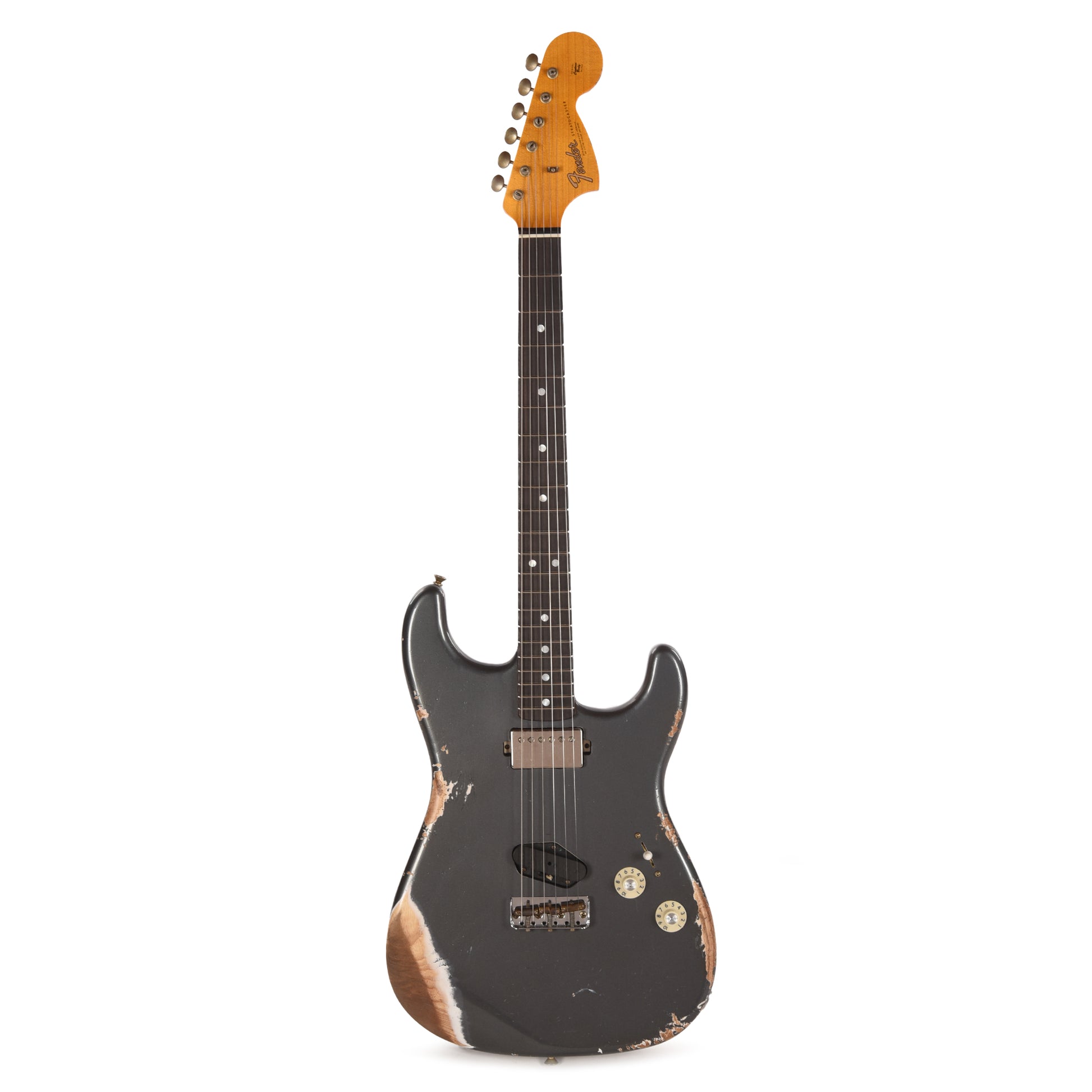 Fender Custom Shop LTD Stratocaster SH Heavy Relic Aged Charcoal Frost Metallic Electric Guitars / Solid Body