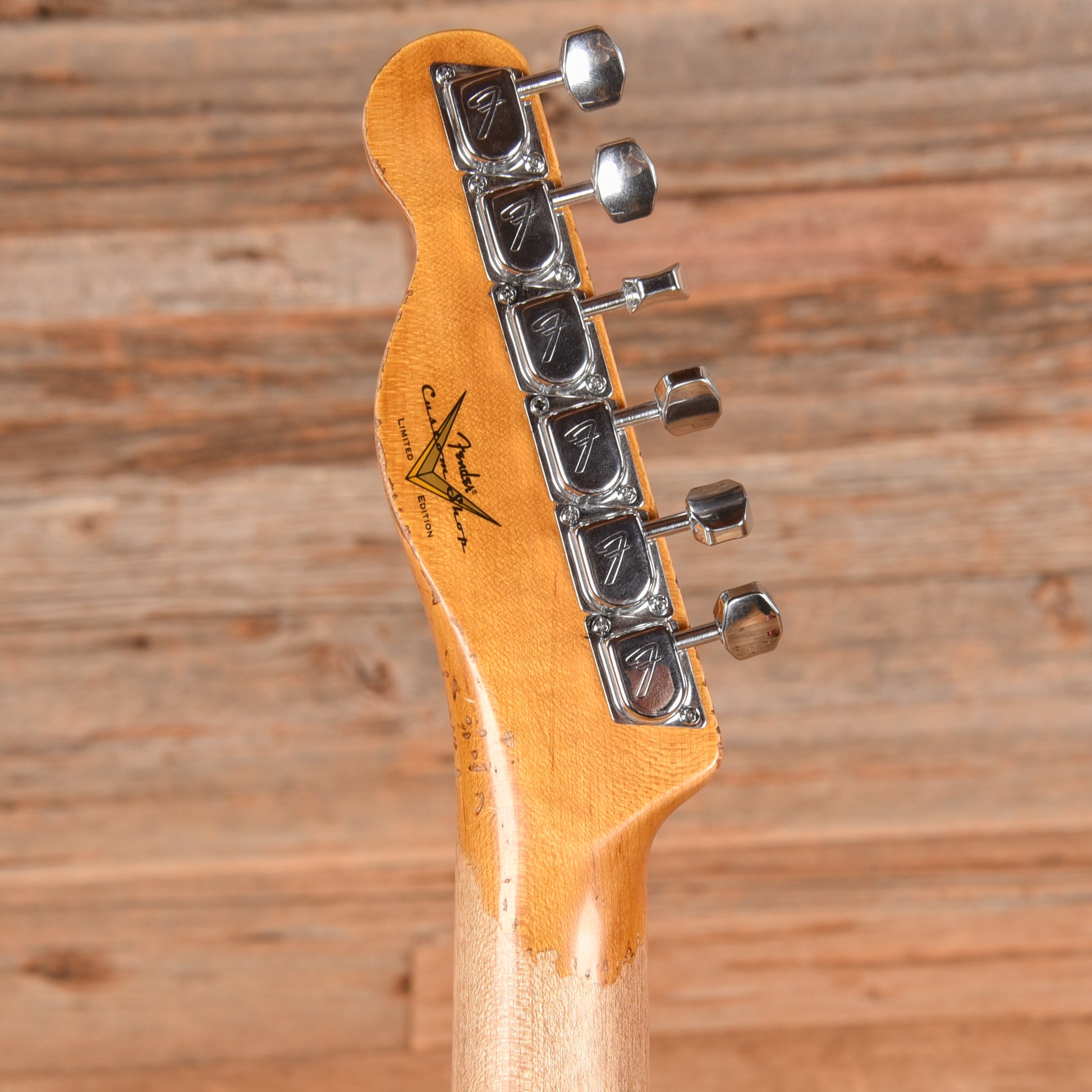 Fender Custom Shop LTD Telecaster Custom Super Heavy Relic Aged Firemist Silver with Aged Candy Tangerine Burst 2025 Electric Guitars / Solid Body