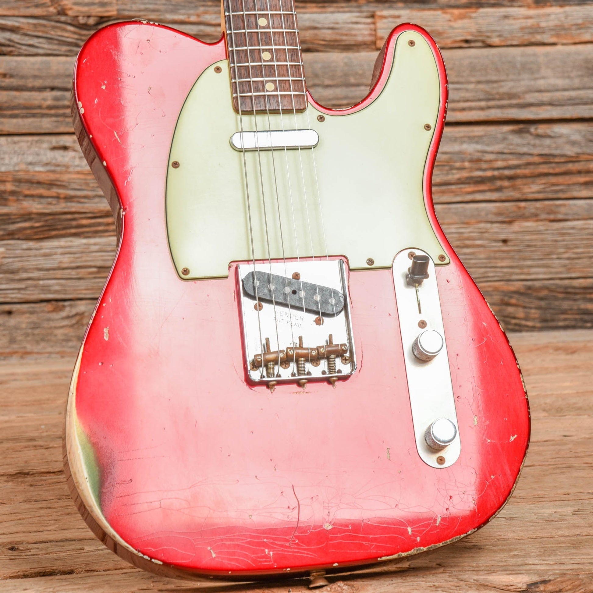 Fender Custom Shop Master Vintage Players Series John Cruz Telecaster Aged Candy Apple Red 2007 Electric Guitars / Solid Body