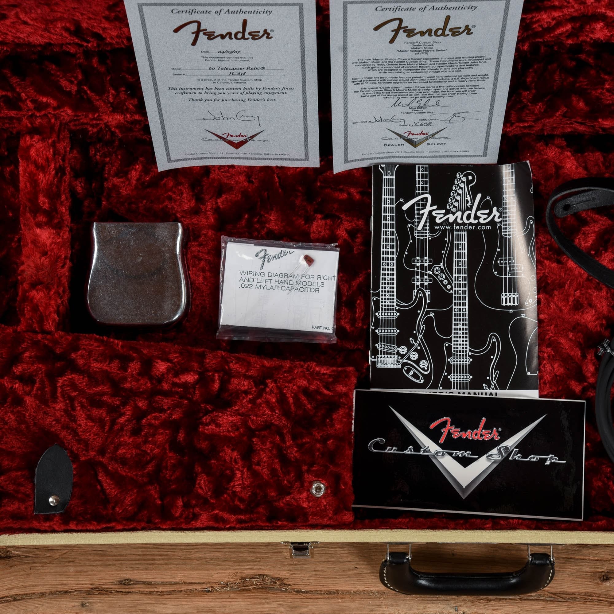 Fender Custom Shop Master Vintage Players Series John Cruz Telecaster Aged Candy Apple Red 2007 Electric Guitars / Solid Body