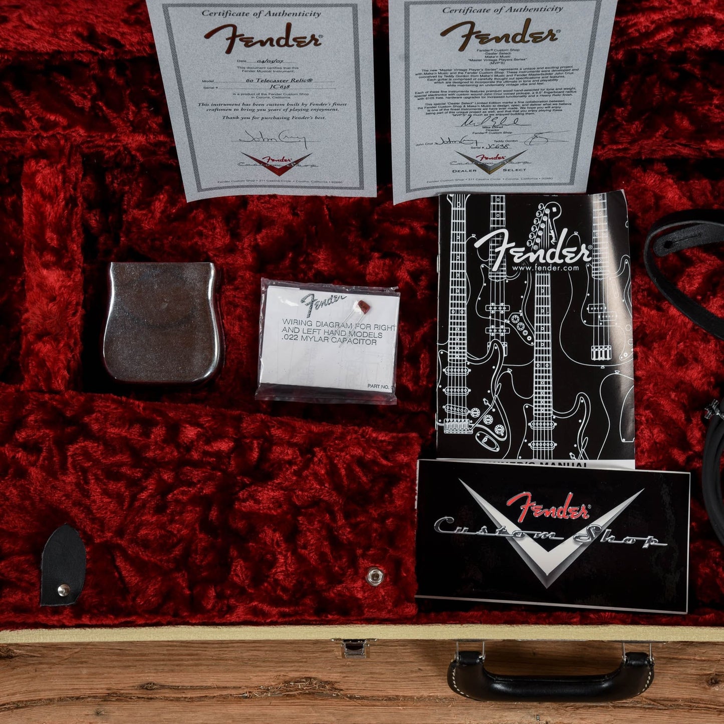 Fender Custom Shop Master Vintage Players Series John Cruz Telecaster Aged Candy Apple Red 2007 Electric Guitars / Solid Body