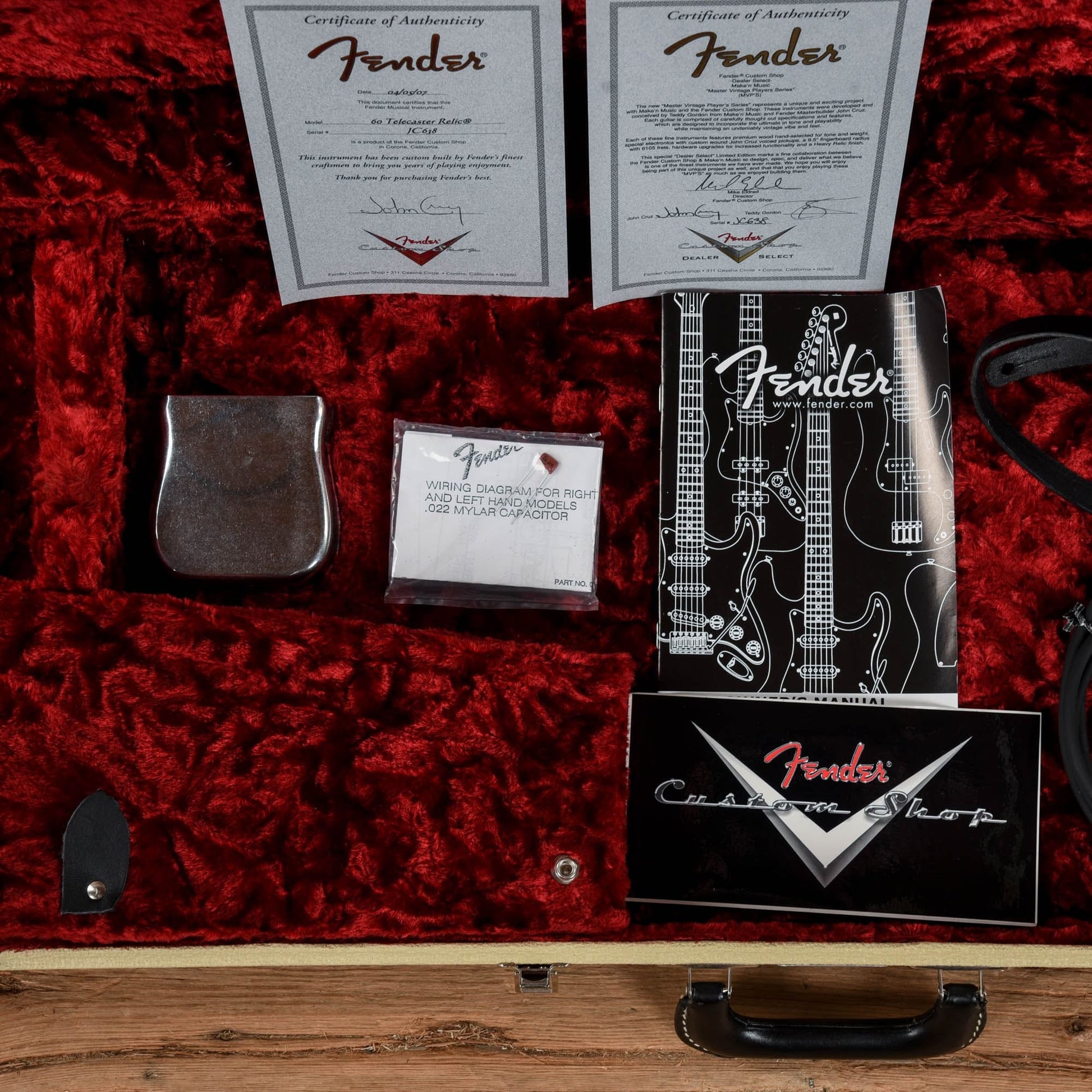 Fender Custom Shop Master Vintage Players Series John Cruz Telecaster Aged Candy Apple Red 2007 Electric Guitars / Solid Body