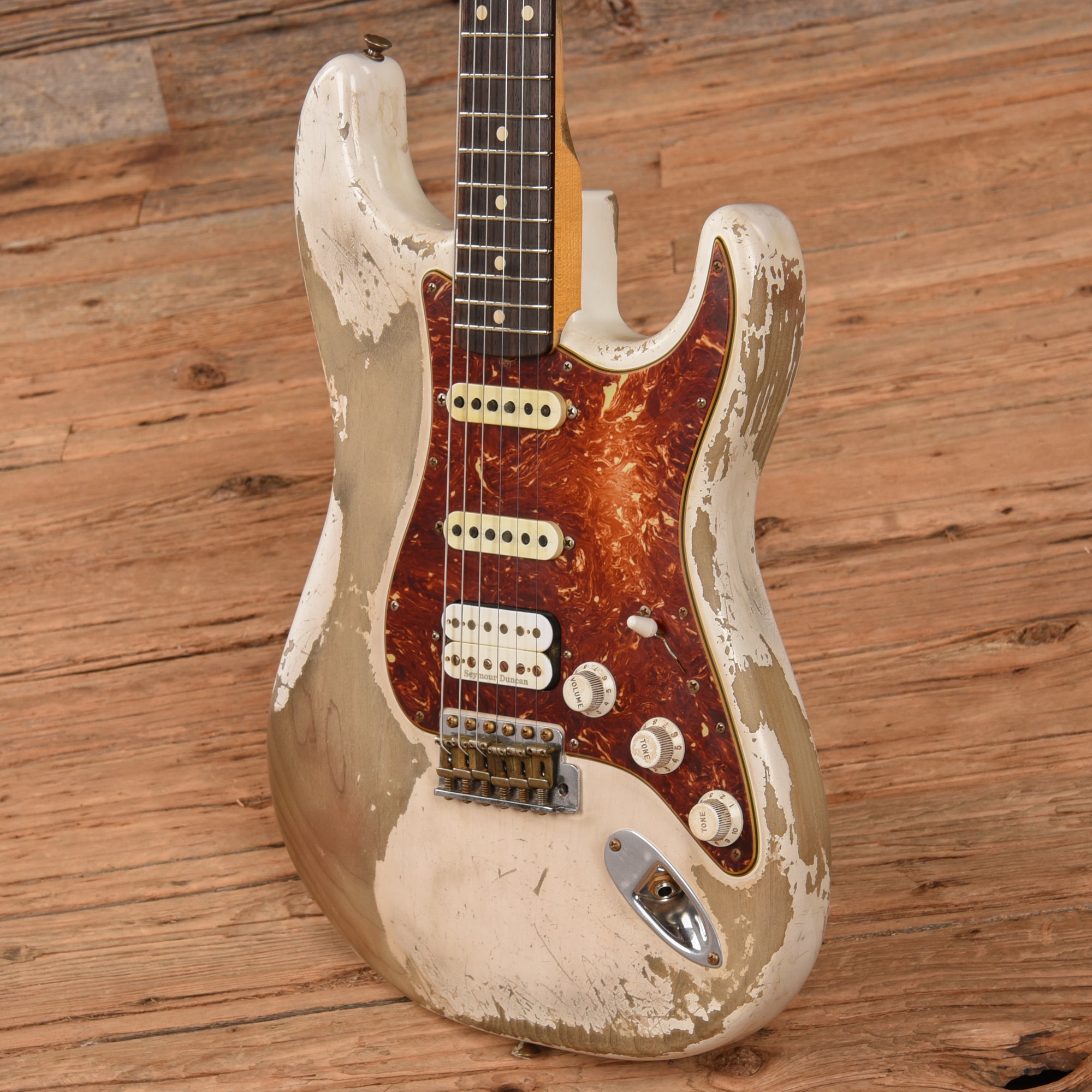 Fender Custom Shop Masterbuilt Austin MacNutt '59 Stratocaster HSS Ultra Heavy Relic Olympic White 2022 Electric Guitars / Solid Body