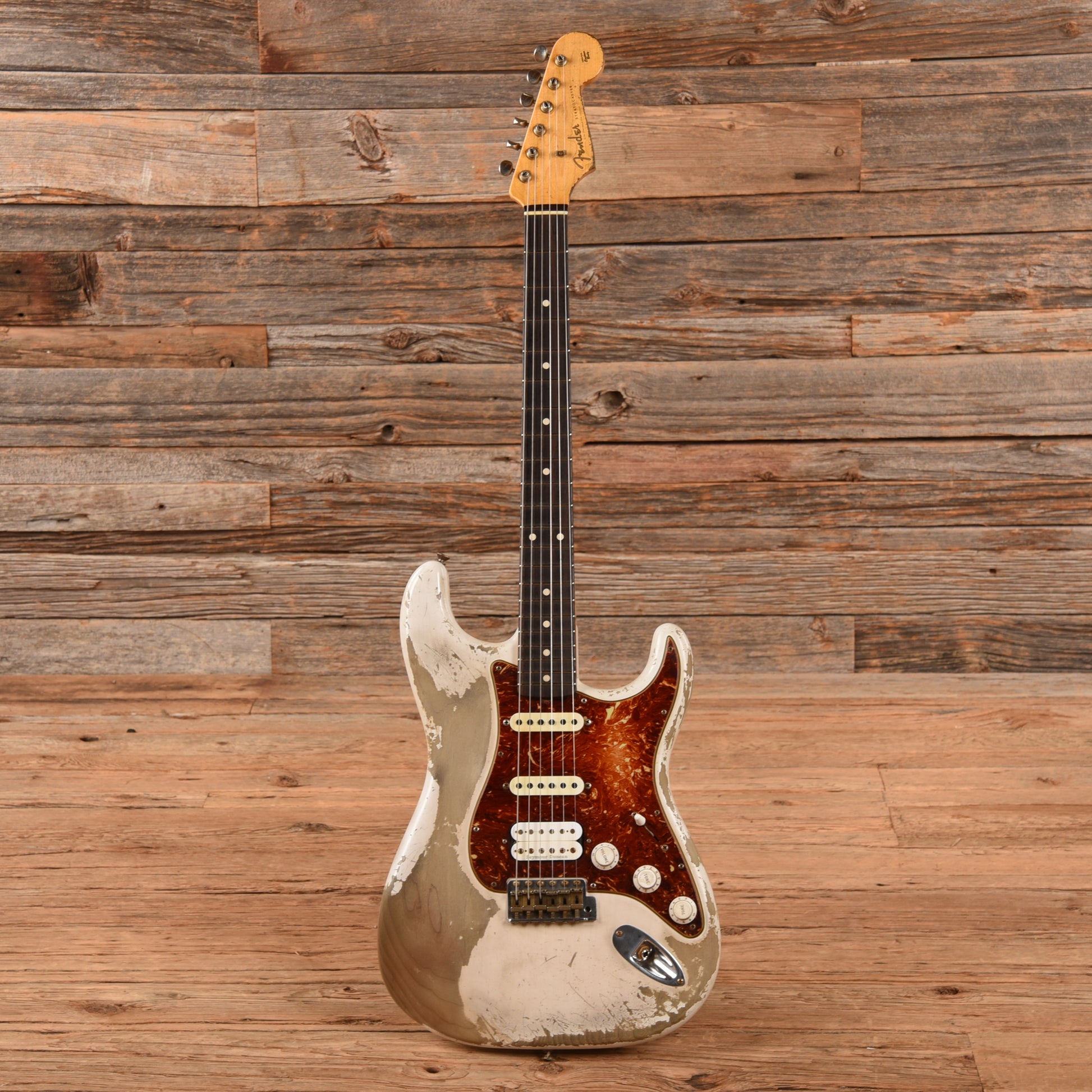 Fender Custom Shop Masterbuilt Austin MacNutt '59 Stratocaster HSS Ultra Heavy Relic Olympic White 2022 Electric Guitars / Solid Body