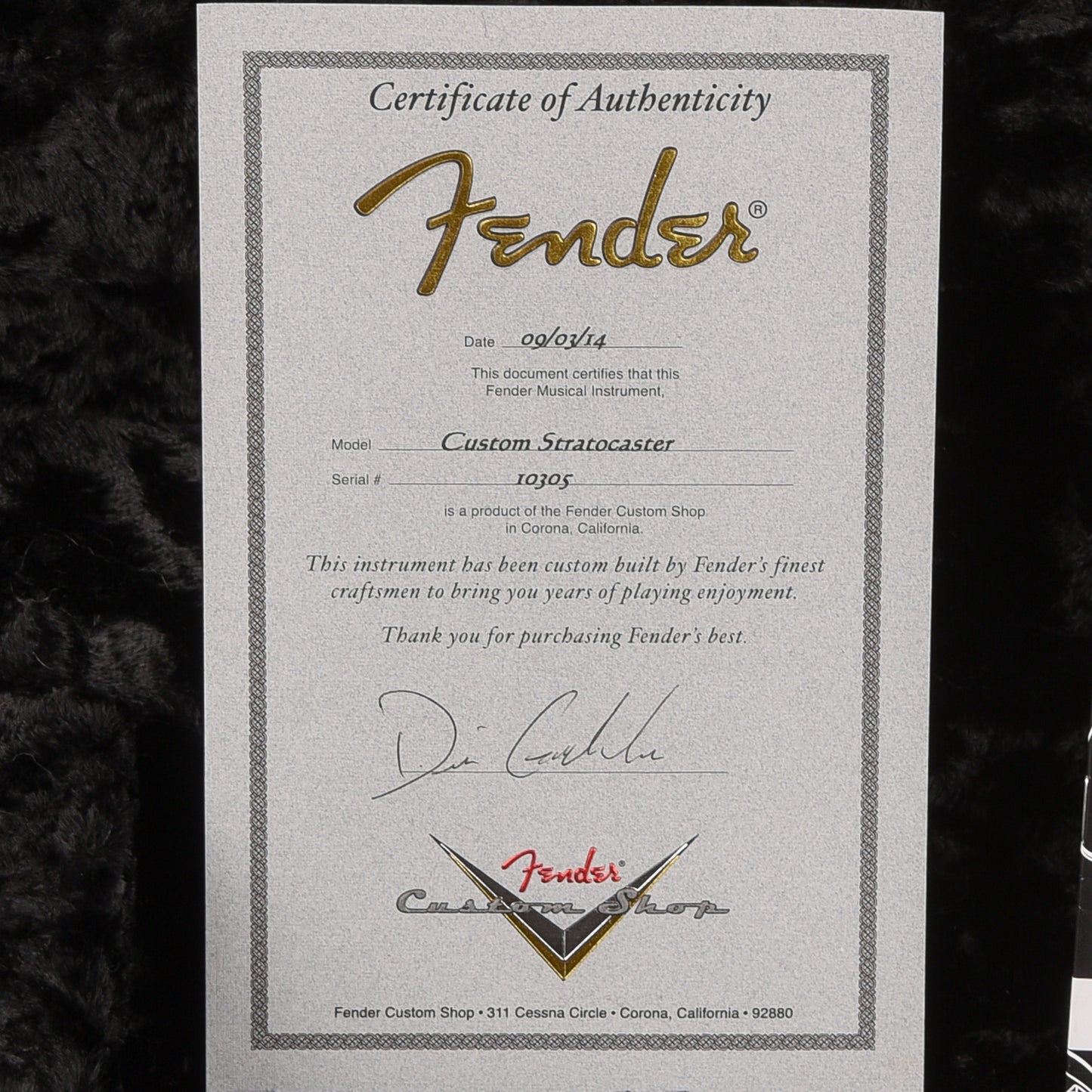Fender Custom Shop Masterbuilt Dennis Galuszka NOS FMT Stratocaster Natural Electric Guitars / Solid Body