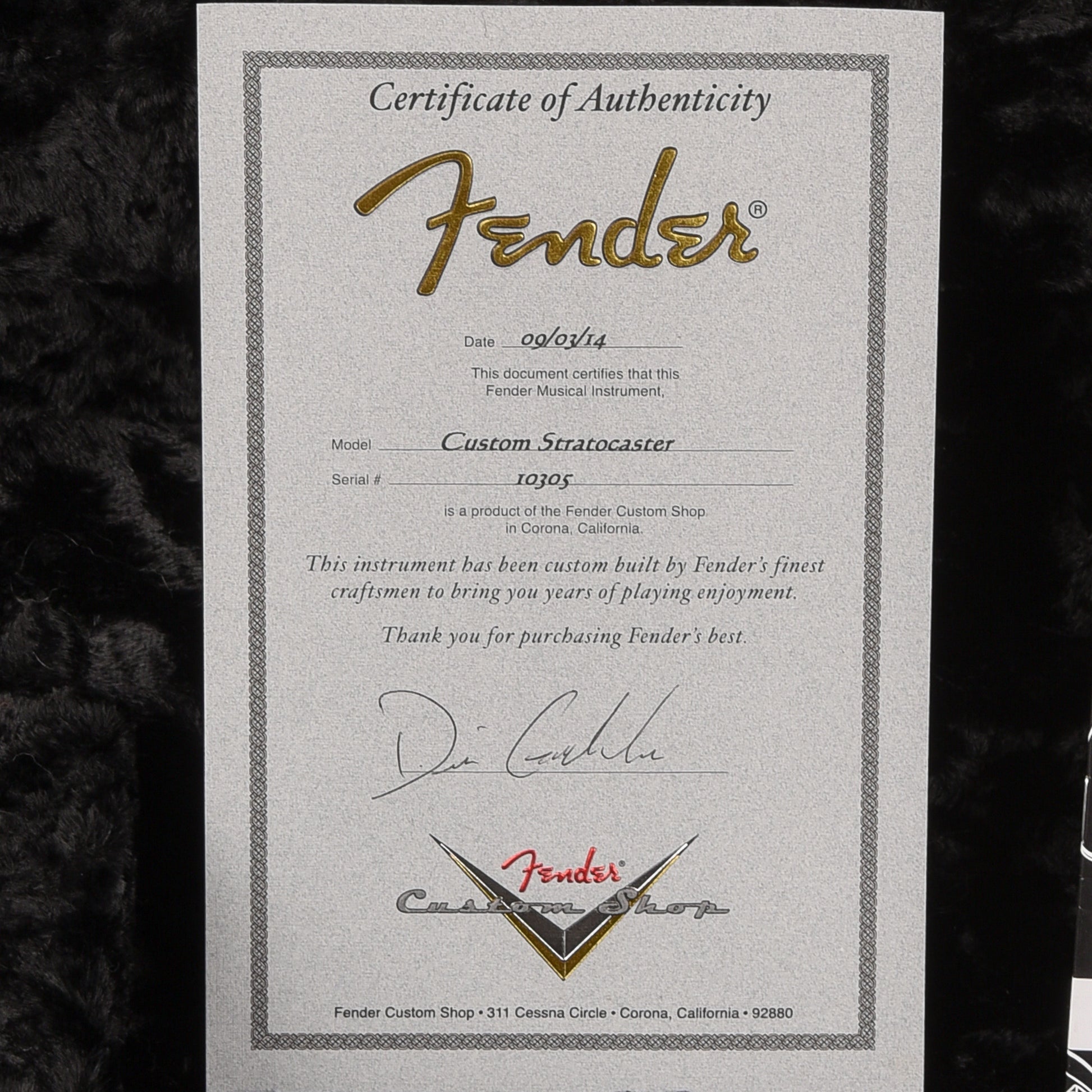 Fender Custom Shop Masterbuilt Dennis Galuszka NOS FMT Stratocaster Natural Electric Guitars / Solid Body