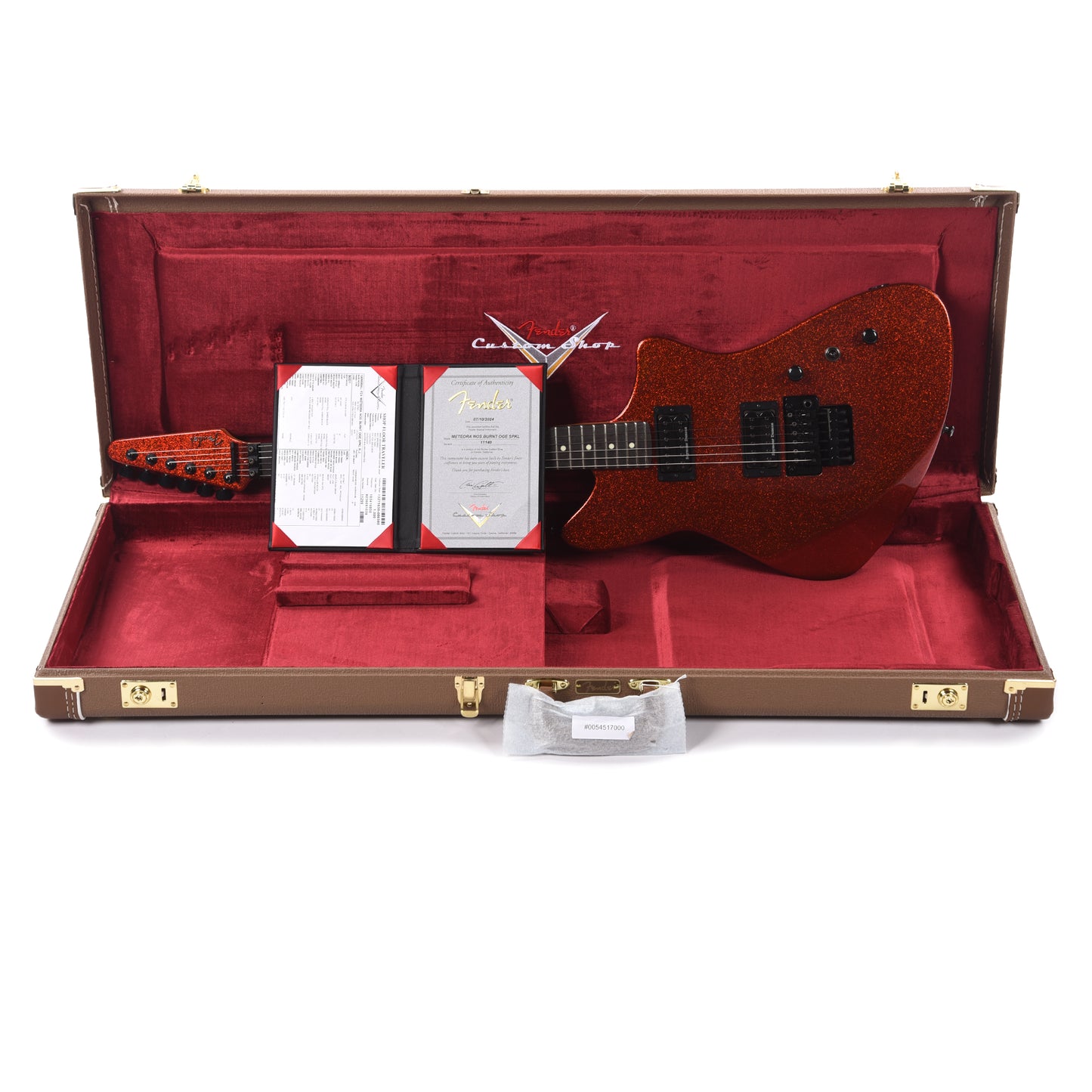Fender Custom Shop Meteora NOS Burnt Orange Sparkle Apprentice Built by Ron Jessurun Electric Guitars / Solid Body