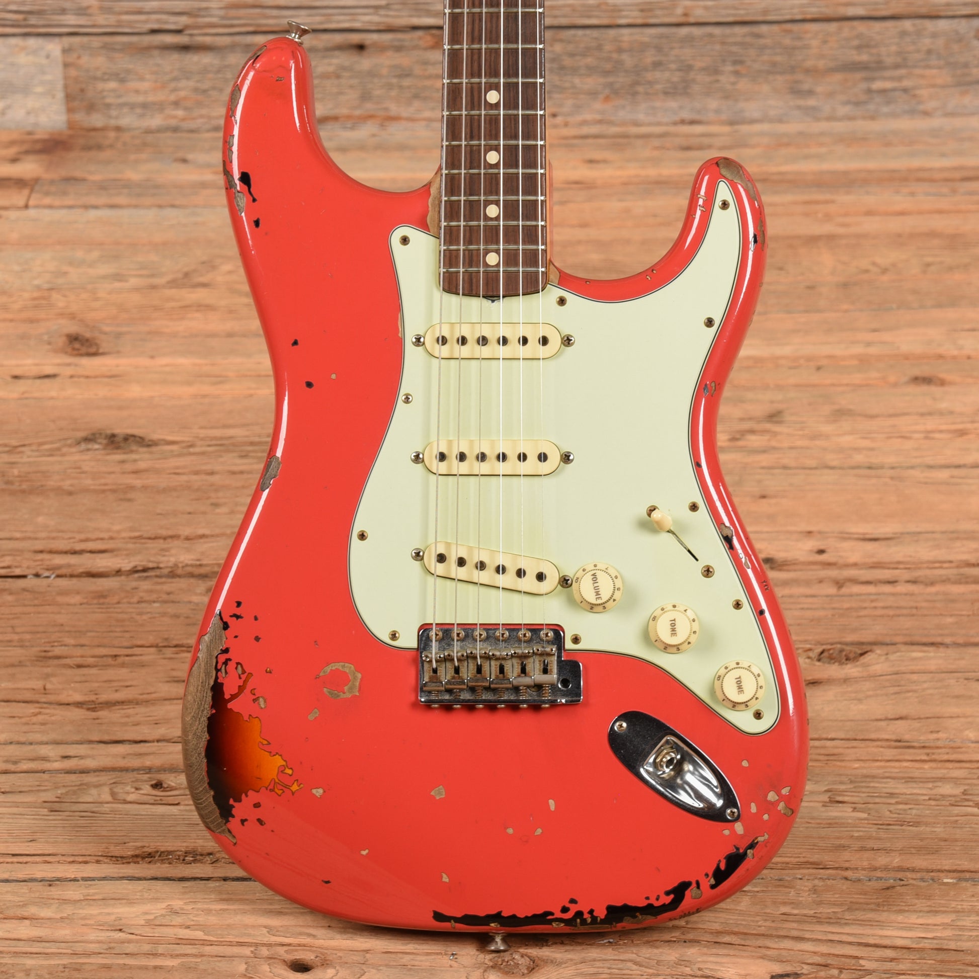 Fender Custom Shop Michael Landau Signature Stratocaster Fiesta Red Over Sunburst 2016 Electric Guitars / Solid Body