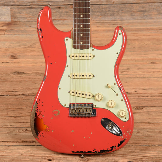 Fender Custom Shop Michael Landau Signature Stratocaster Fiesta Red Over Sunburst 2016 Electric Guitars / Solid Body