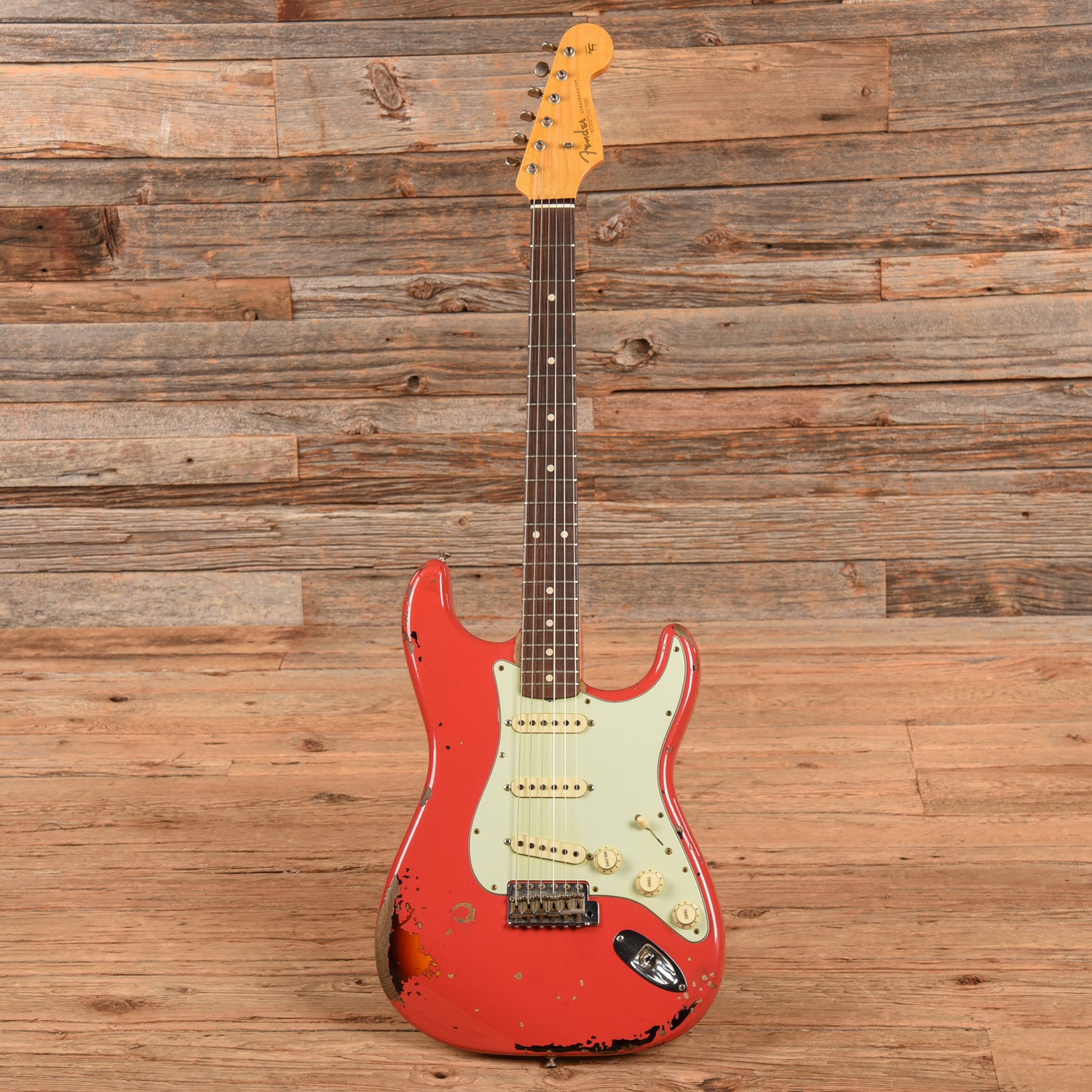 Fender Custom Shop Michael Landau Signature Stratocaster Fiesta Red Over Sunburst 2016 Electric Guitars / Solid Body