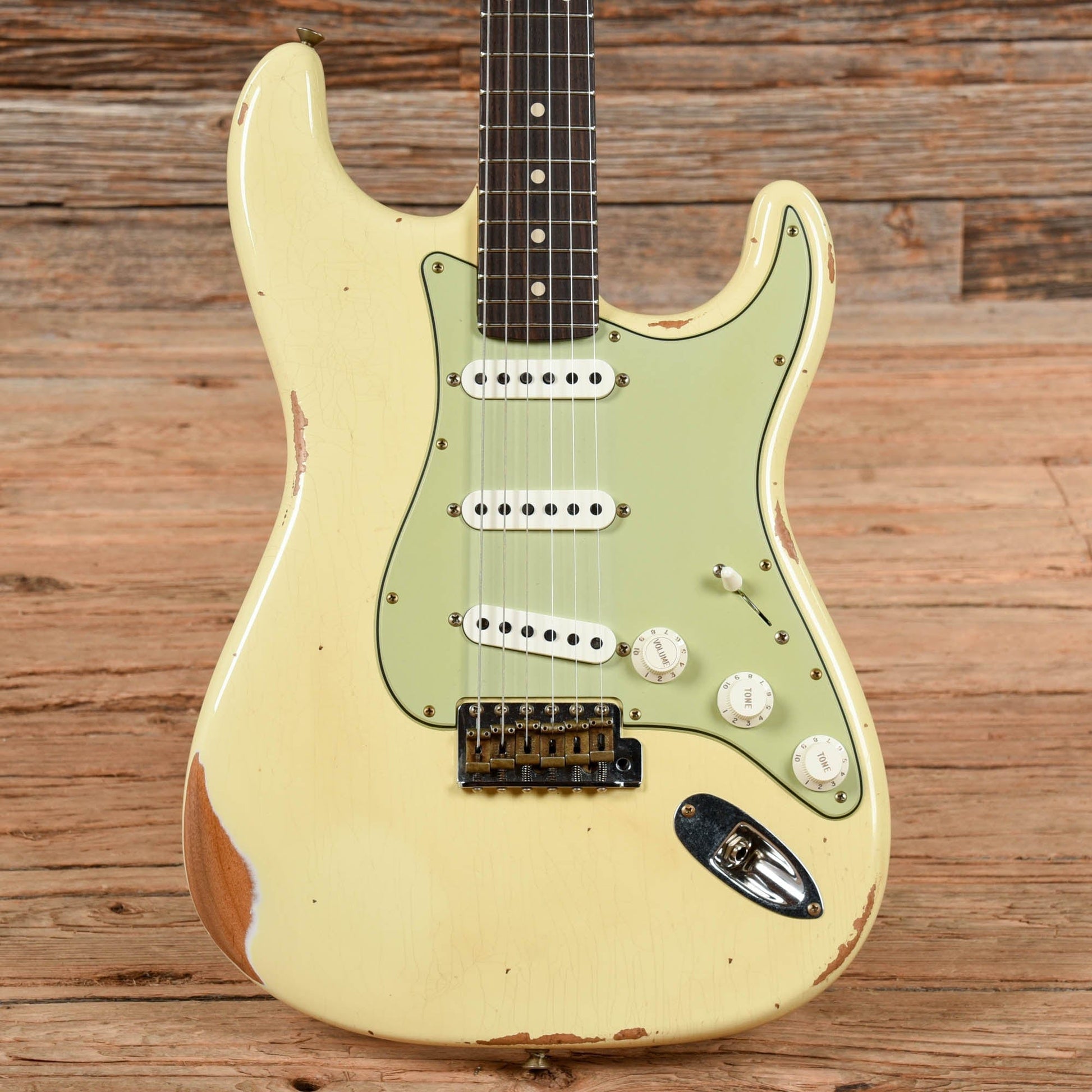 Fender Custom Shop MVP 60's Stratocaster Relic Olympic White 2023 Electric Guitars / Solid Body