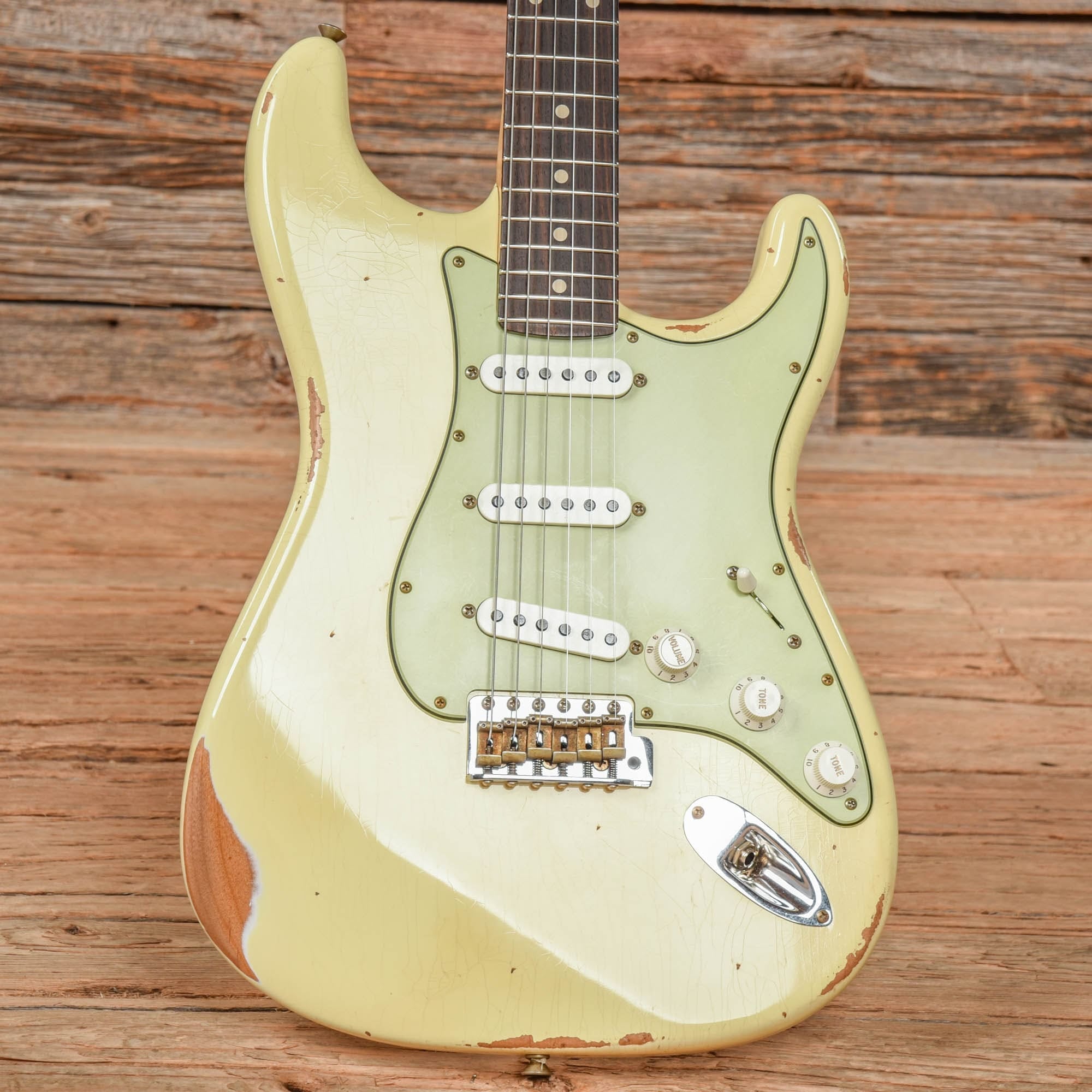 Fender Custom Shop MVP 60's Stratocaster Relic Olympic White 2023 Electric Guitars / Solid Body