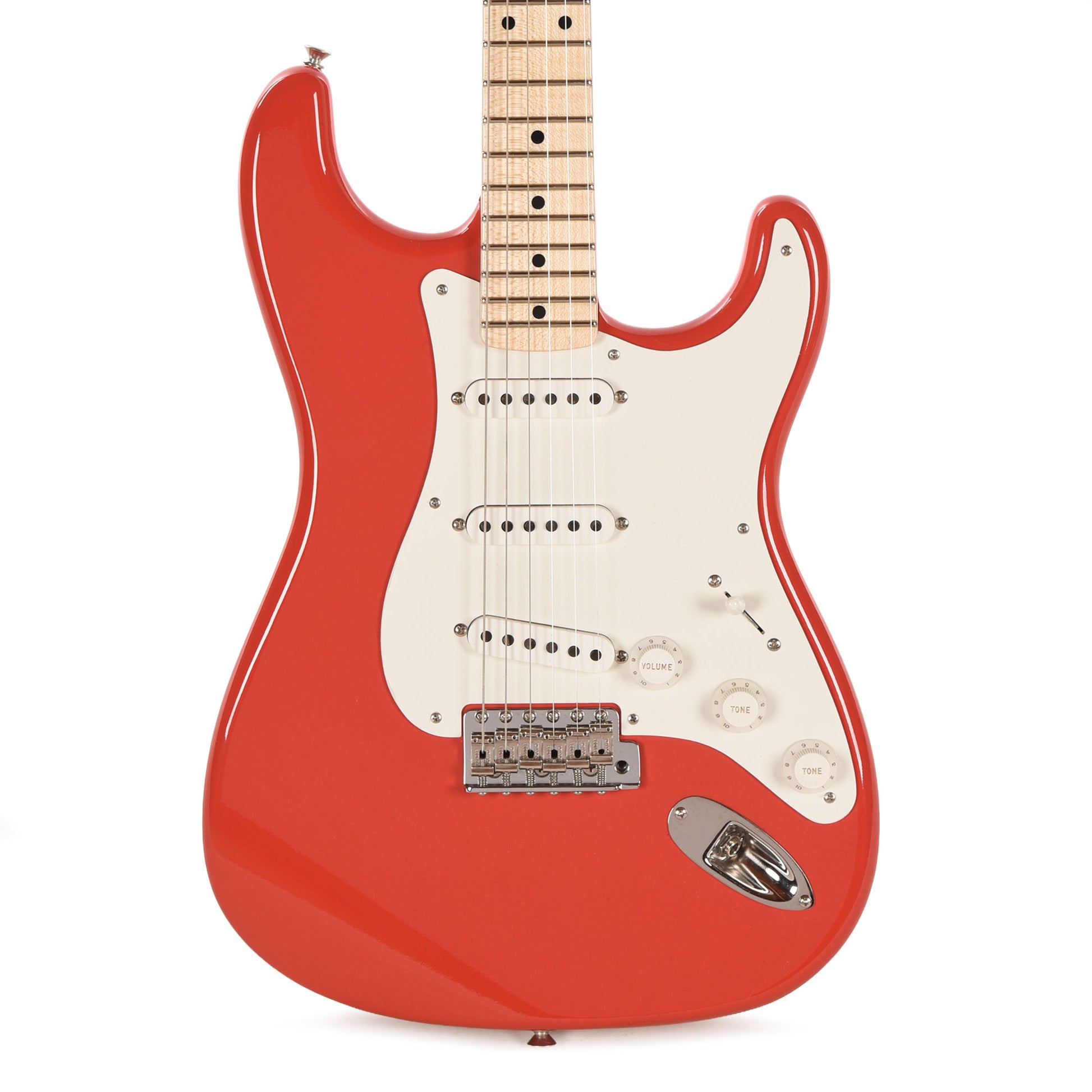 Fender Custom Shop NAMM Limited Edition 1958 Compound Radius Stratocaster Time Capsule Aged Fiesta Red Electric Guitars / Solid Body