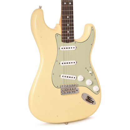Fender Custom Shop NAMM Limited Edition 1965 Compound Radius Stratocaster Journeyman Relic Aged Vintage White Electric Guitars / Solid Body