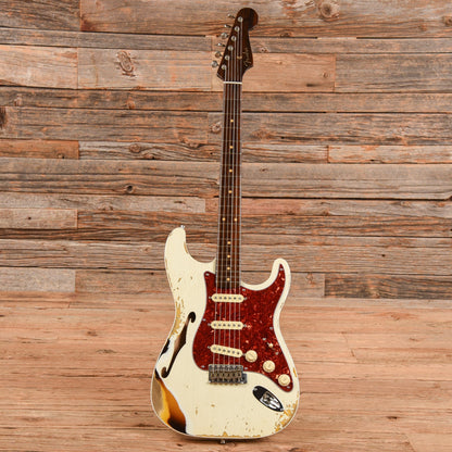 Fender Custom Shop NAMM LTD 56 Thinline Stratocaster Olympic White 2019 Electric Guitars / Solid Body