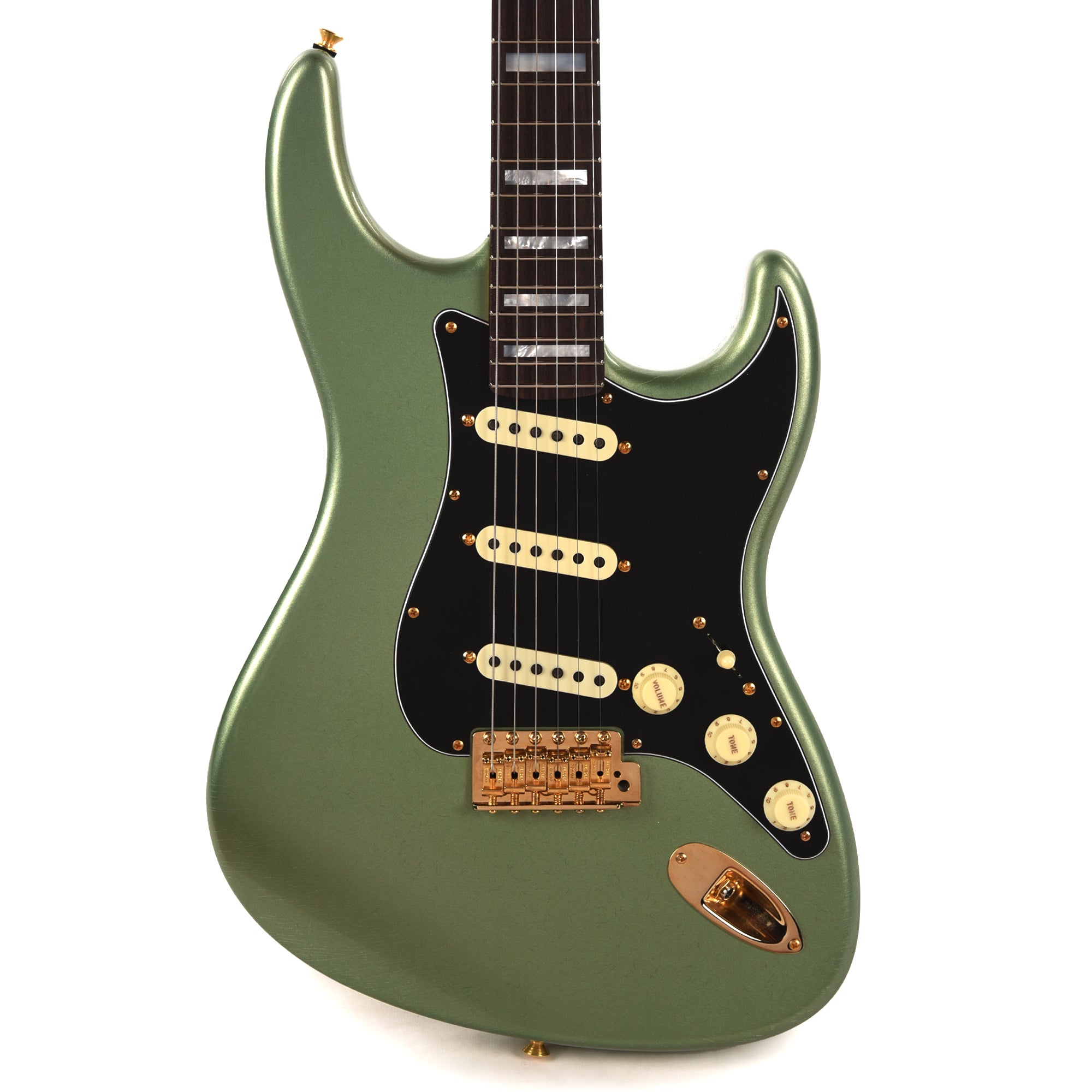 Fender Custom Shop Offset Stratocaster Deluxe Closet Classic Sage Green Metallic Master Built by Kyle McMillin Electric Guitars / Solid Body