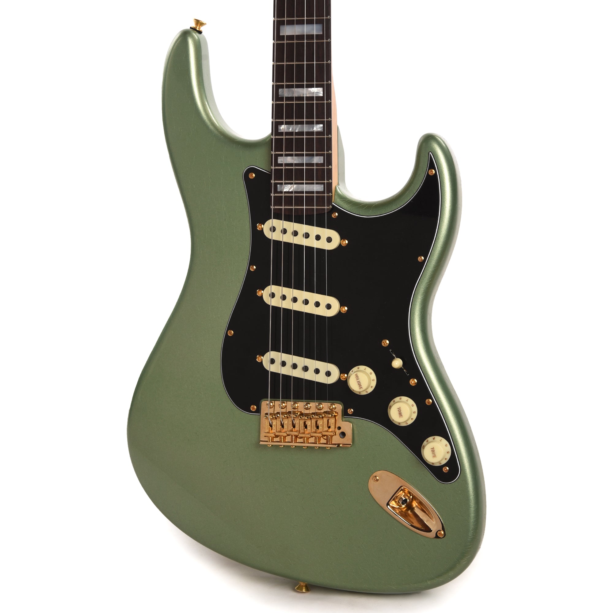 Fender Custom Shop Offset Stratocaster Deluxe Closet Classic Sage Green Metallic Master Built by Kyle McMillin Electric Guitars / Solid Body