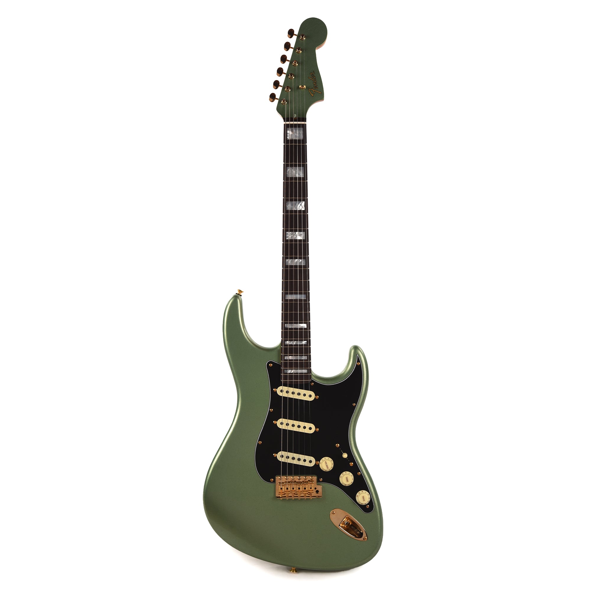 Fender Custom Shop Offset Stratocaster Deluxe Closet Classic Sage Green Metallic Master Built by Kyle McMillin Electric Guitars / Solid Body